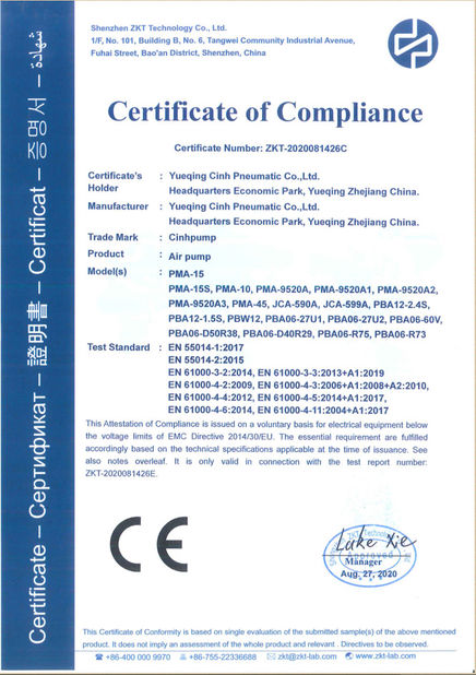 China Cinh group co.,limited Certification